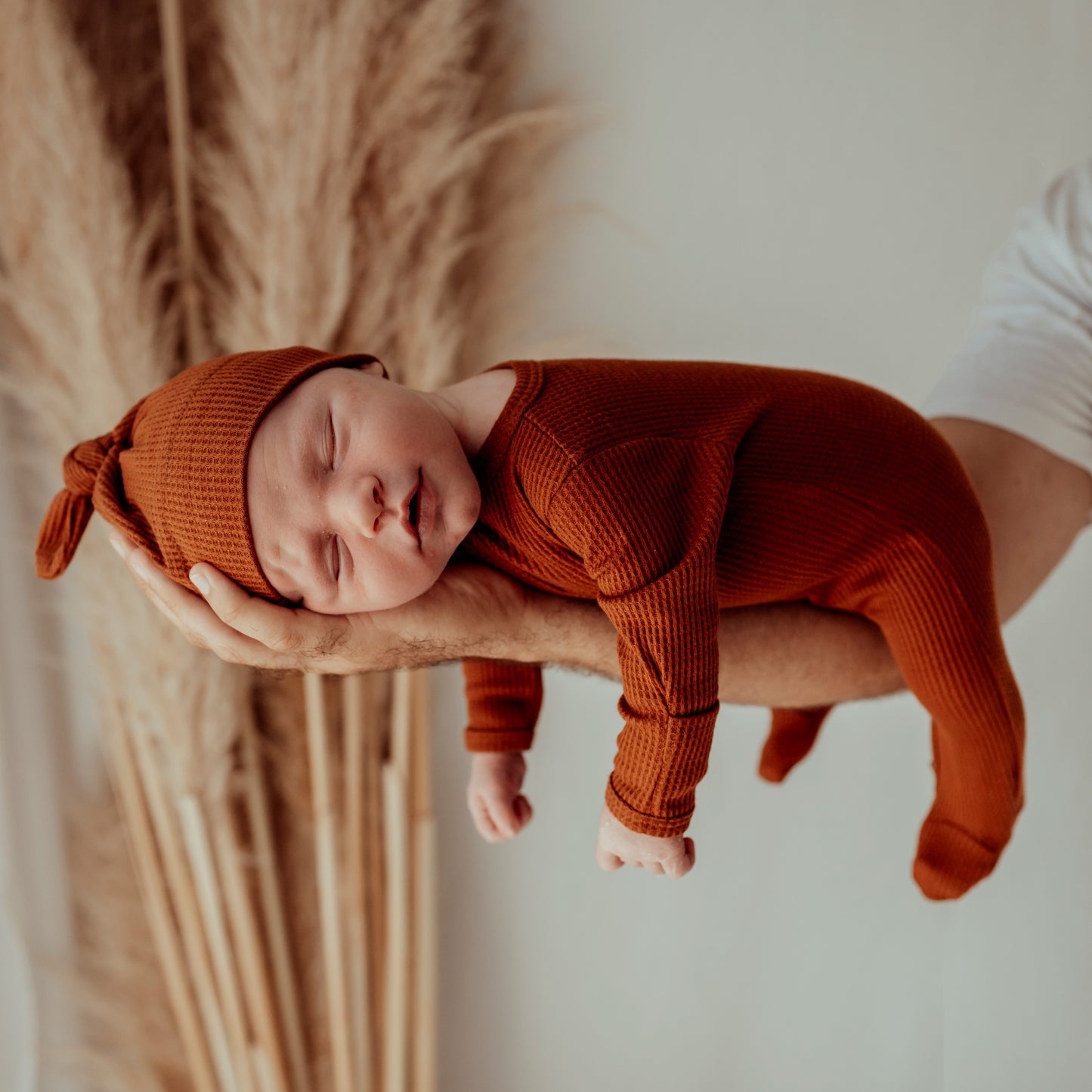 My First Outfit - Footed Overalls & Beanie Set
