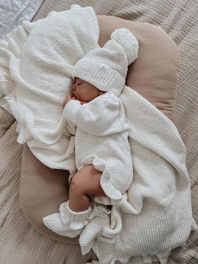 Ziggy Lou Bubble Romper Coconut Frill