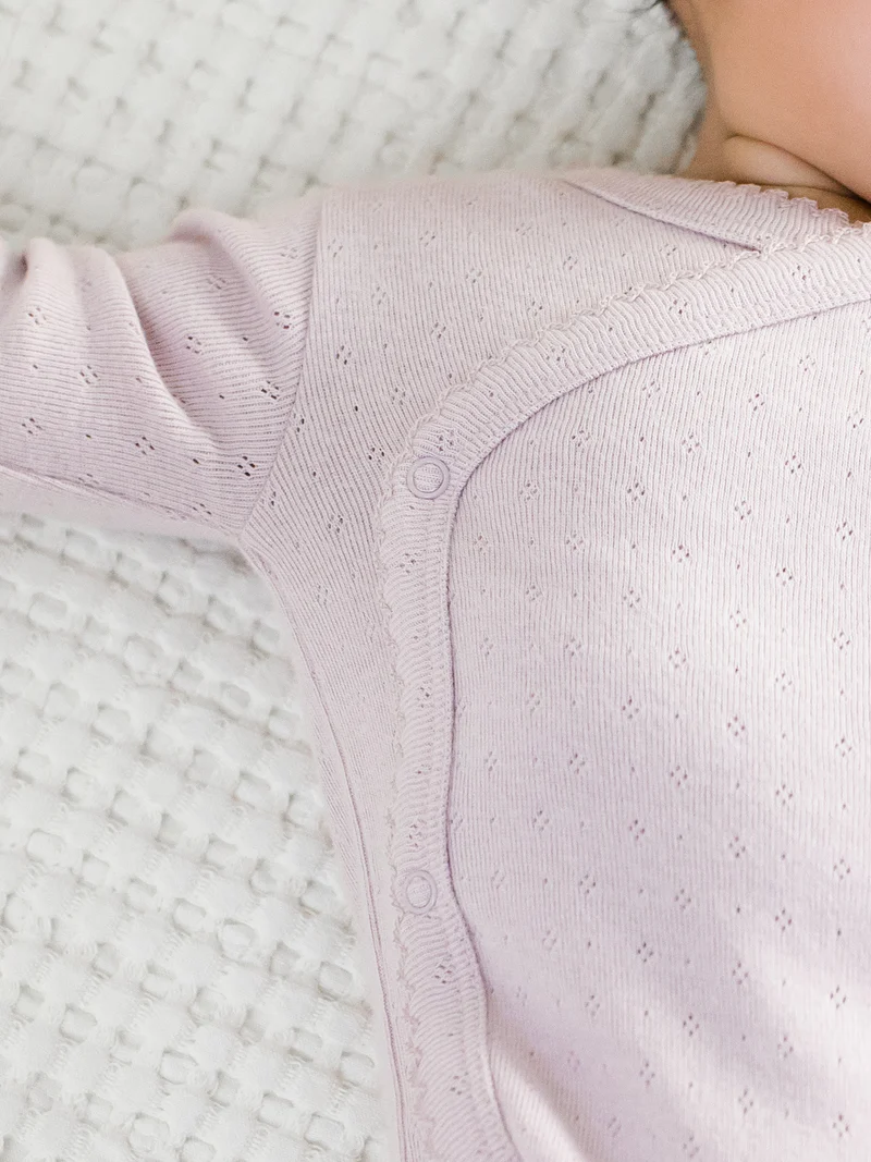 Rose Pointelle Kimono Bodysuit