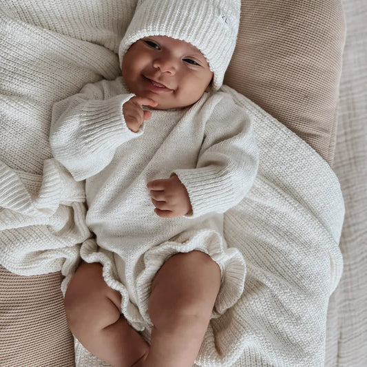 Ziggy Lou Bubble Romper Coconut Frill