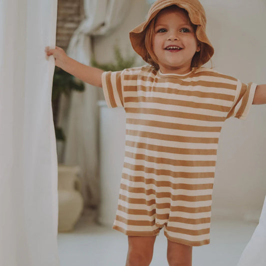 Gold Sailor Summer Romper