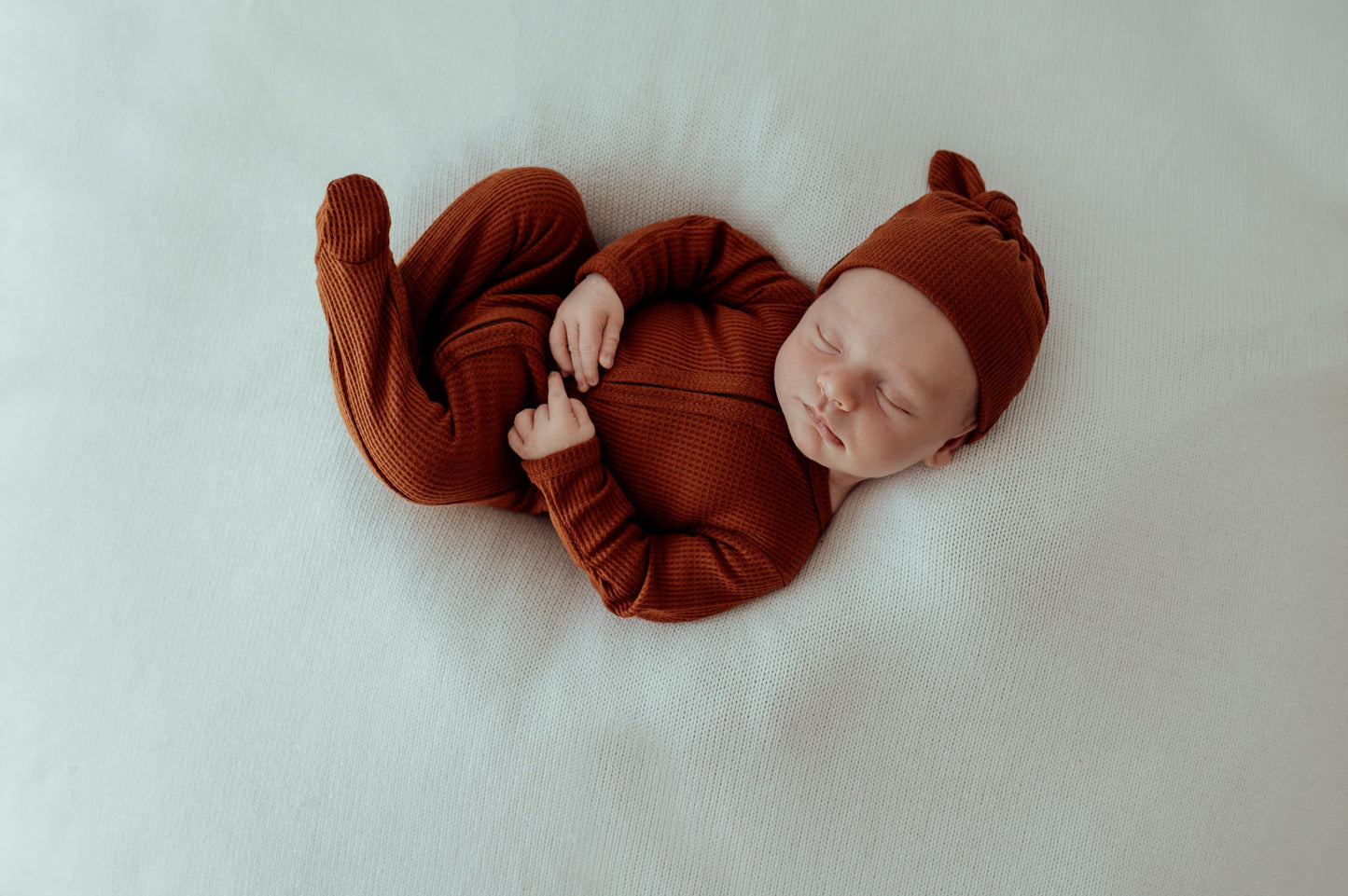 My First Outfit - Footed Overalls & Beanie Set